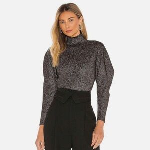 A.L.C Turtleneck Sparkly Long Sleeve Sweater